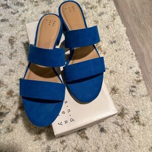 A New Day flat blue sandals